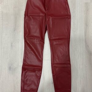 Zara Red Skinny Pants